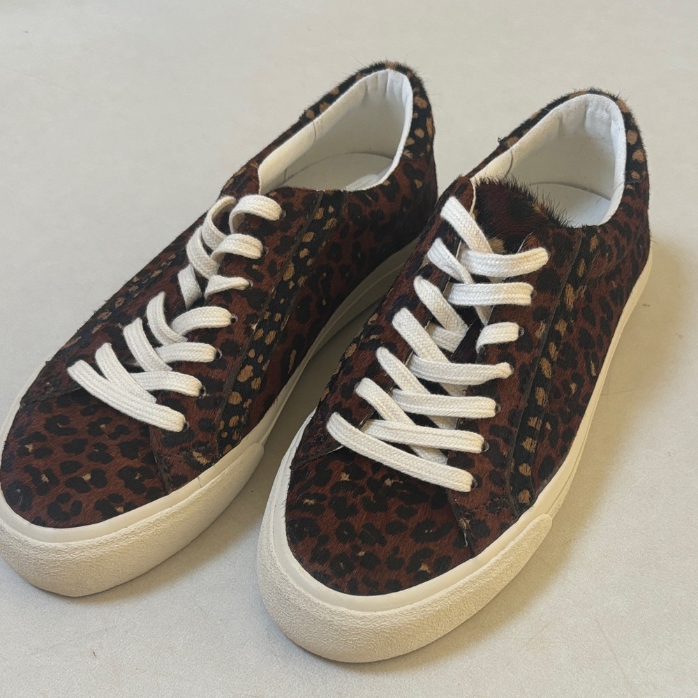 Madewell Brown Leopard Print Sneakers